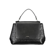 Black Polyester Handbag