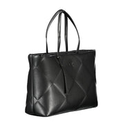 Black Polyester Handbag