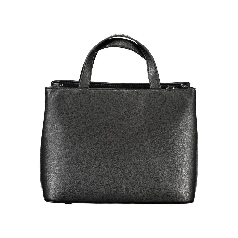 Black Polyester Handbag