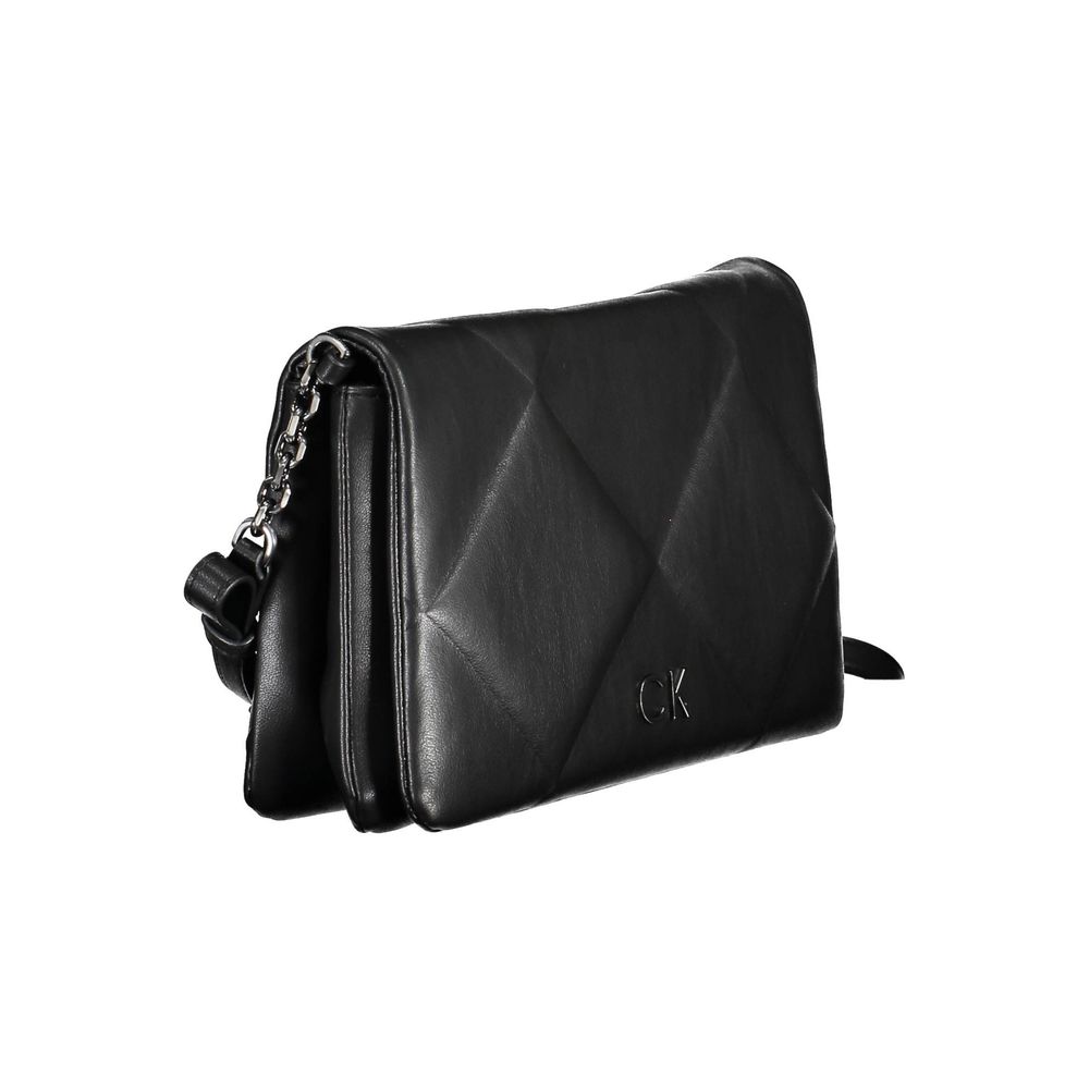 Black Polyester Handbag