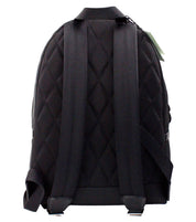 Abbeydale Branded Stamp Black Nylon Backpack Shoulder Bookbag