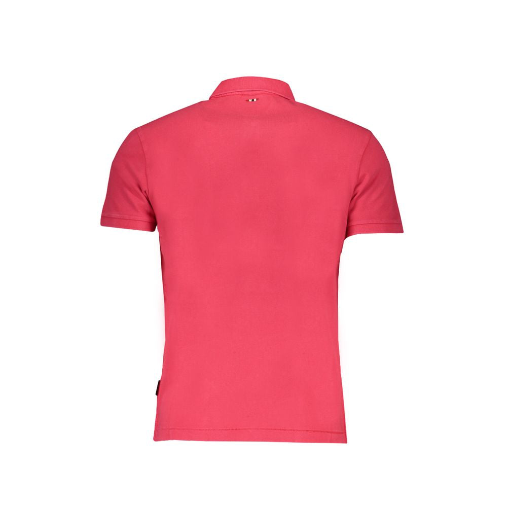 Pink Cotton Polo Shirt