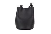 Lorne Small Black Haymarket Check Pebble Leather Bucket Handbag Purse