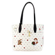 Disney Beauty And The Beast Small Leather Reversible Tote Handbag