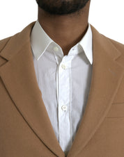 Brown Cashmere 2 Piece Single Breasted Suit