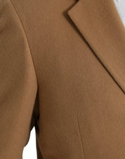 Brown Cashmere 2 Piece Single Breasted Suit