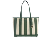 Jet Set Travel Large TZ Shoulder PVC Tote Bag Purse Fern Green