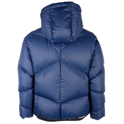 Elegant Blue Feather Down Jacket