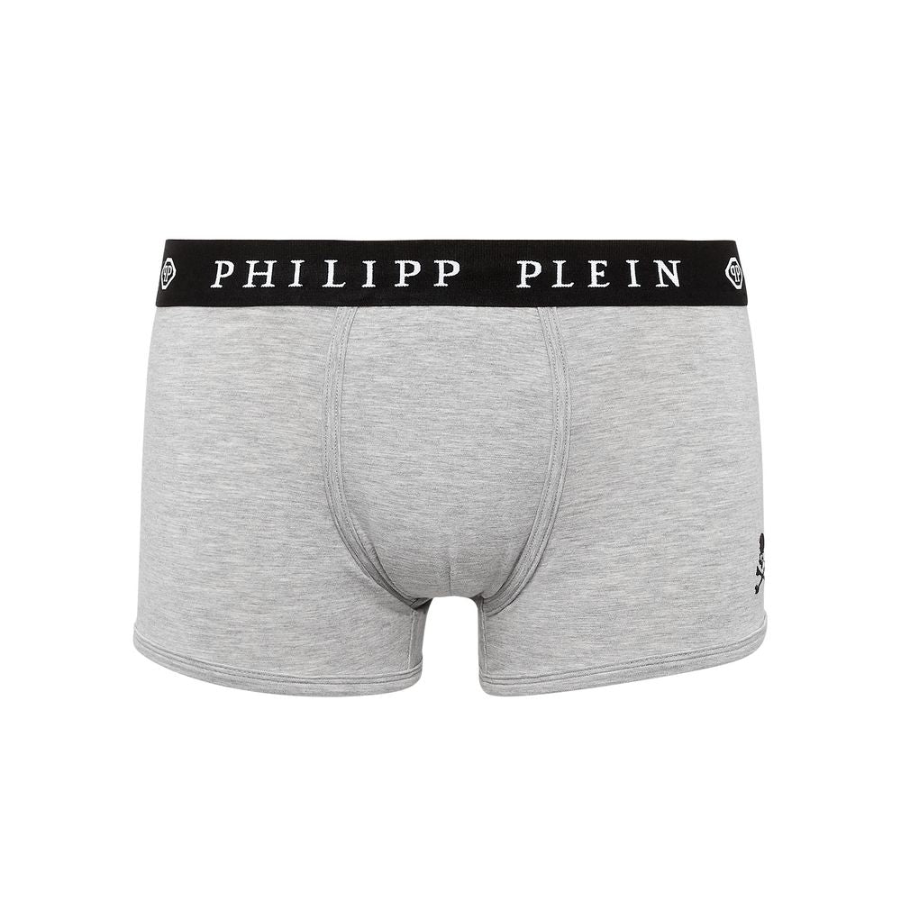 Gray Cotton Men Boxer Pack