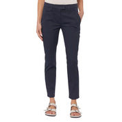 Blue Cotton Women's Trouser