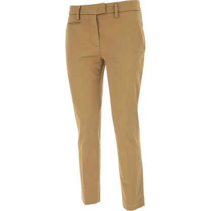 Brown Cotton Jeans & Pant