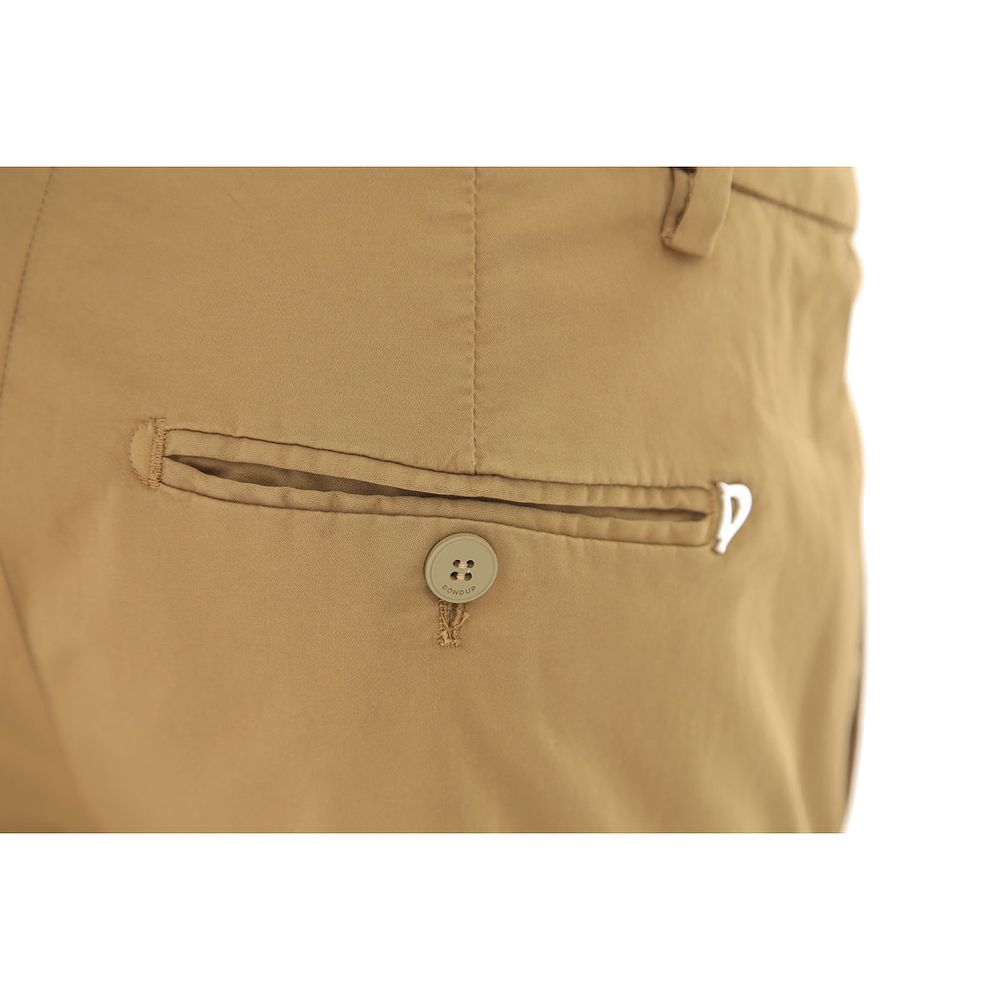 Brown Cotton Women Trouser