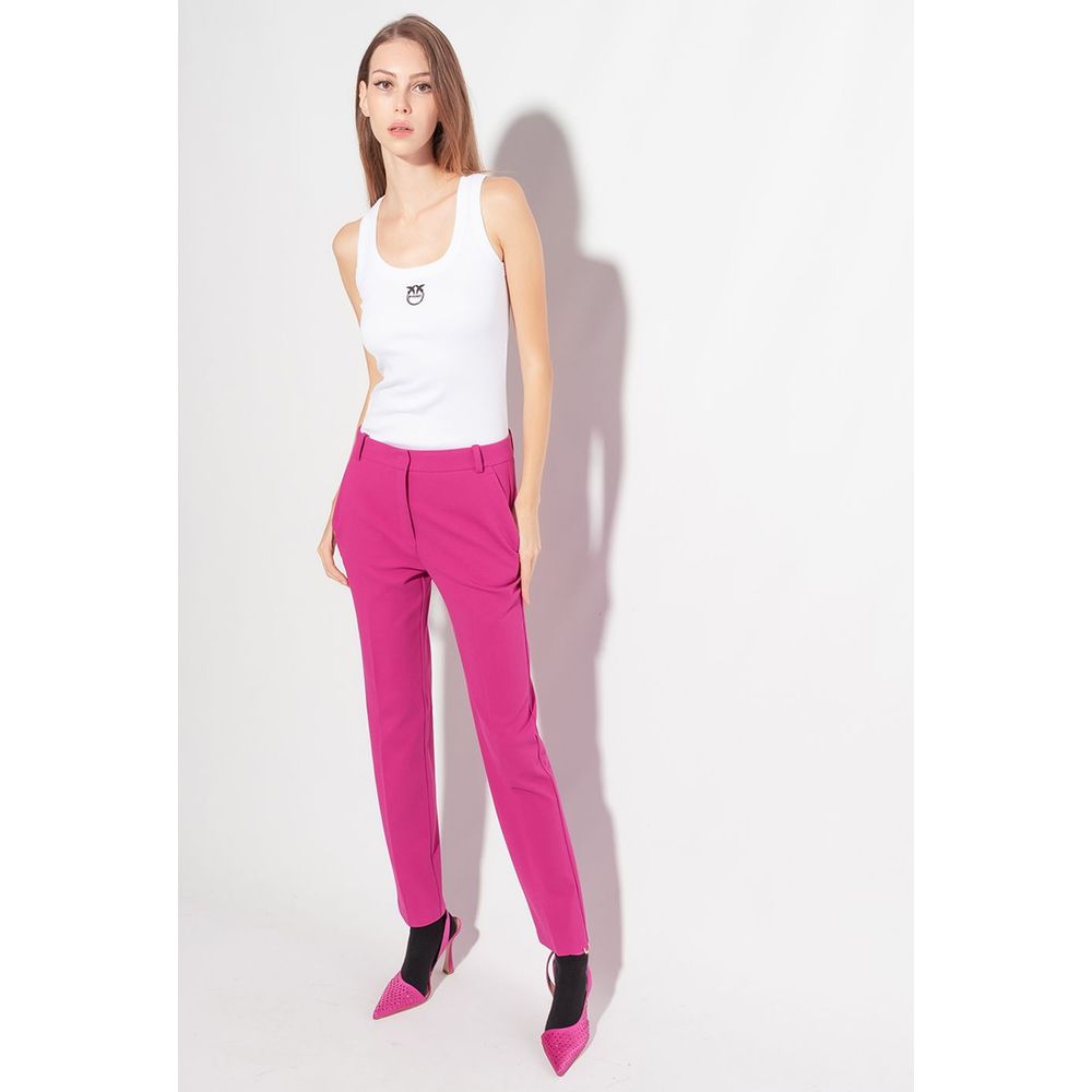 Fuchsia Viscose Jeans & Pant