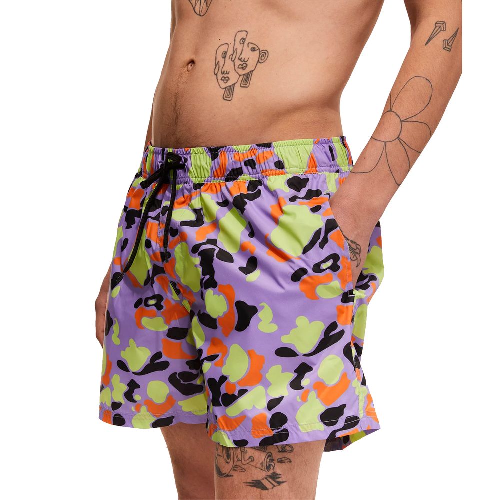 Multicolor Nylon Men Swimwear