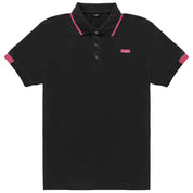 Elegant Cotton Polo with Contrast Details