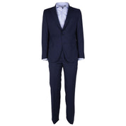 Blue Wool Mens Suit