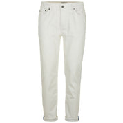 Elegant White Denim Trousers for Men