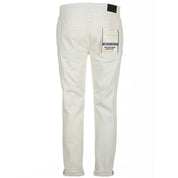 Elegant White Denim Trousers for Men