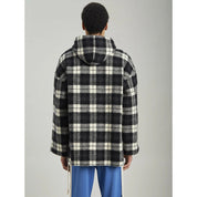 Archival Check Cashmere Hooded Jacket