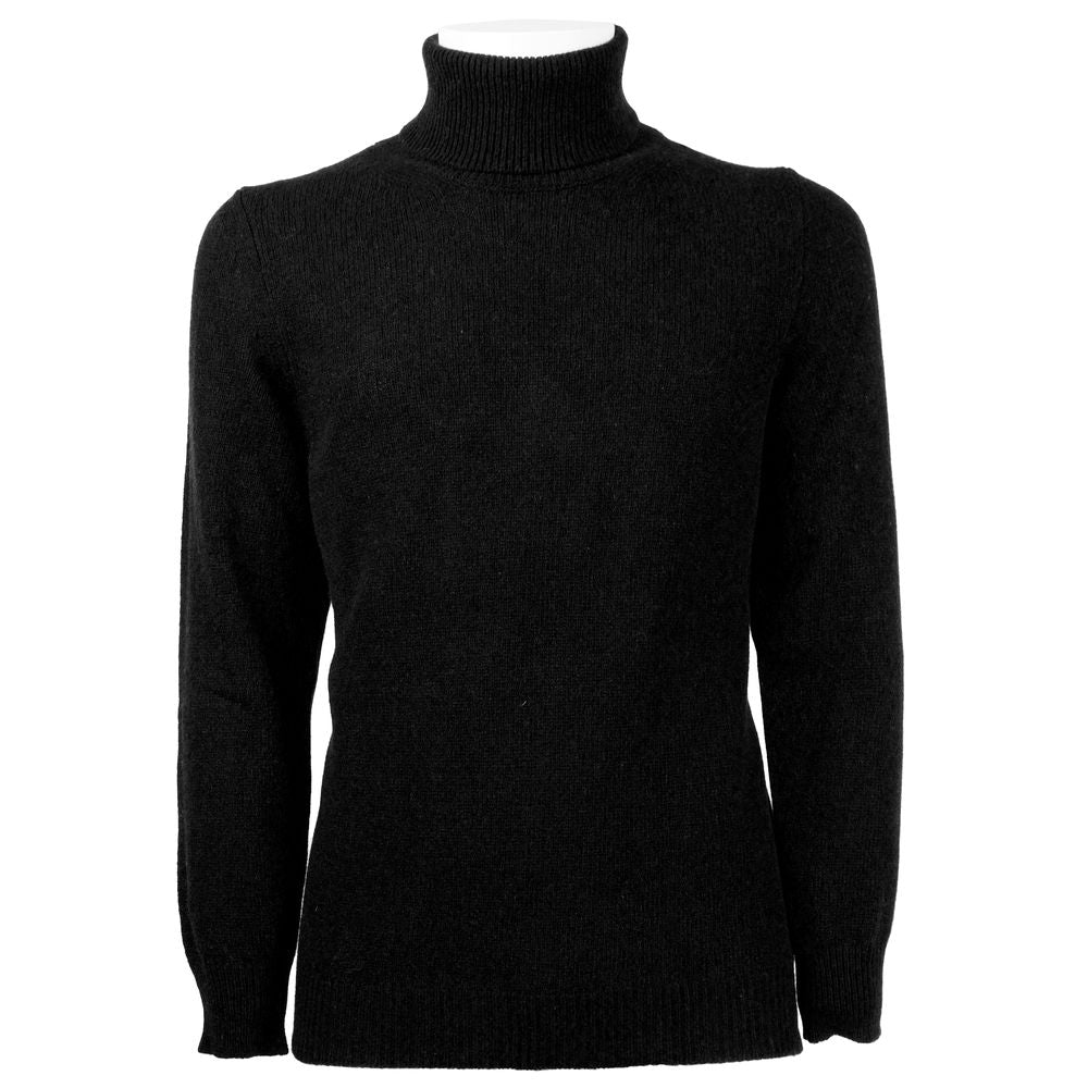 Schwarzer Kaschmirpullover