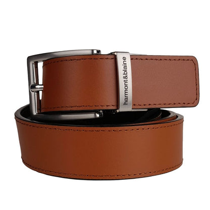 Reversible Calfskin Leather Belt - Dual Style Luxury