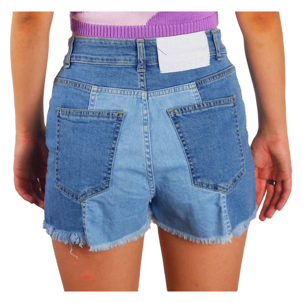 Blaue Baumwollshorts