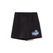 Schwarze Baumwollshorts