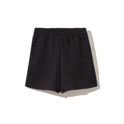 Schwarze Baumwollshorts