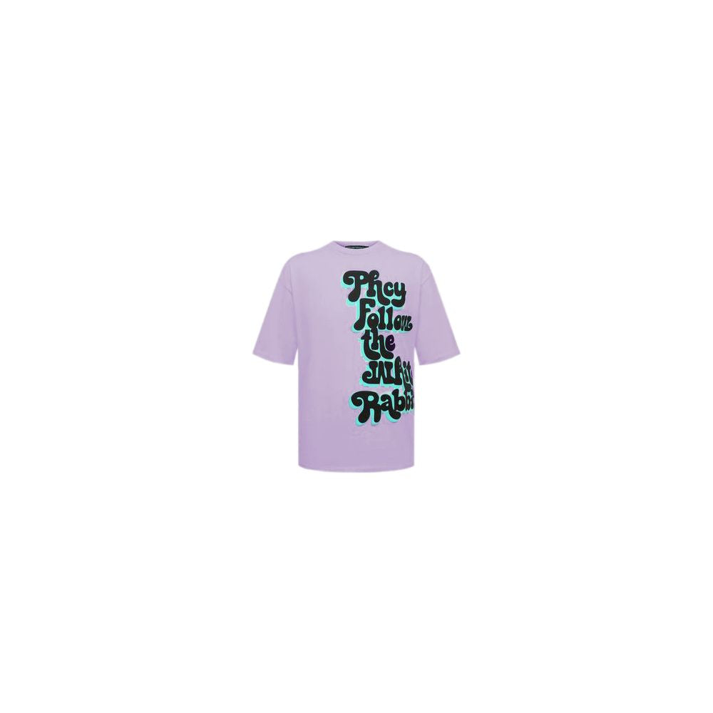 Purple Cotton Men T-Shirt