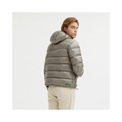 Gray Nylon Men Reversible Jacket