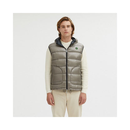 Gray Nylon Men's Reversible Vest