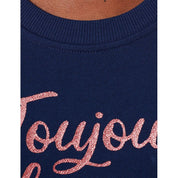 Pull en coton bleu