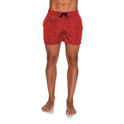 Red Nylon Men Swimsuit