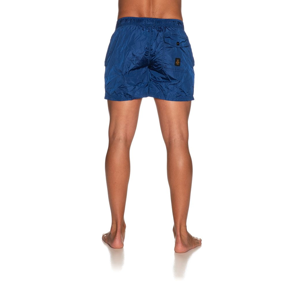 Blue Nylon Men's Swimsuit