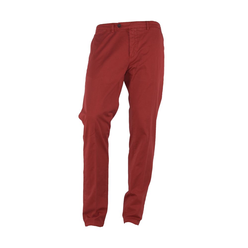 Jeans et pantalon en coton rouge