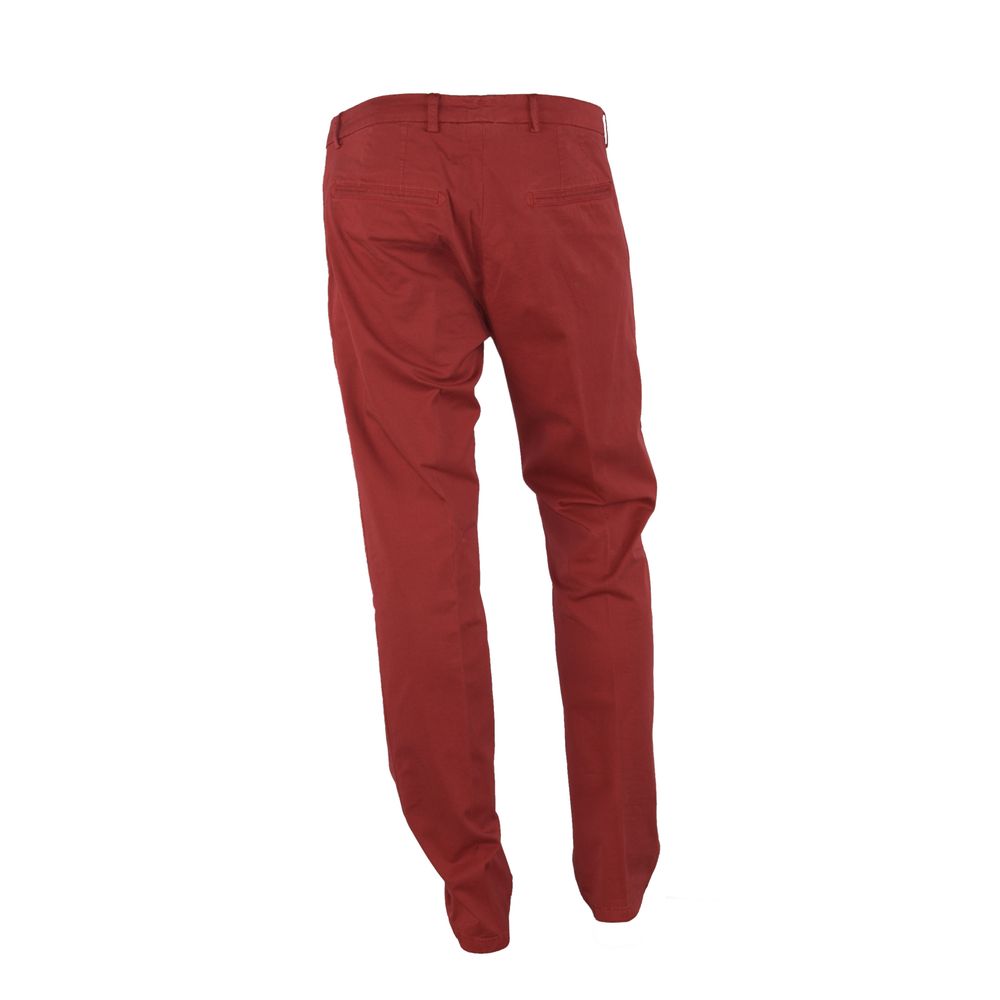 Jeans et pantalon en coton rouge