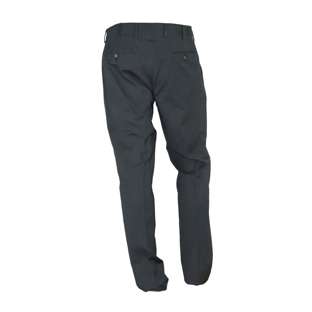 Graue Polyester-Jeans und -Hose