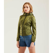 Green Polyamide Women Jacket