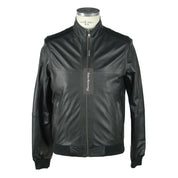 Veste en cuir noire