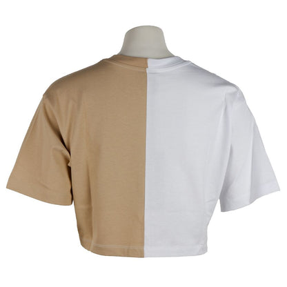 Tops et t-shirts en coton beige