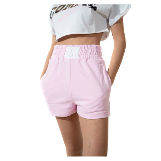 Short en coton rose