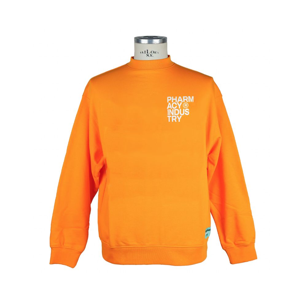 Orangefarbener Baumwollpullover