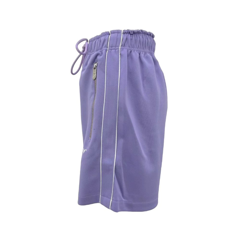 Lila Polyester-Shorts