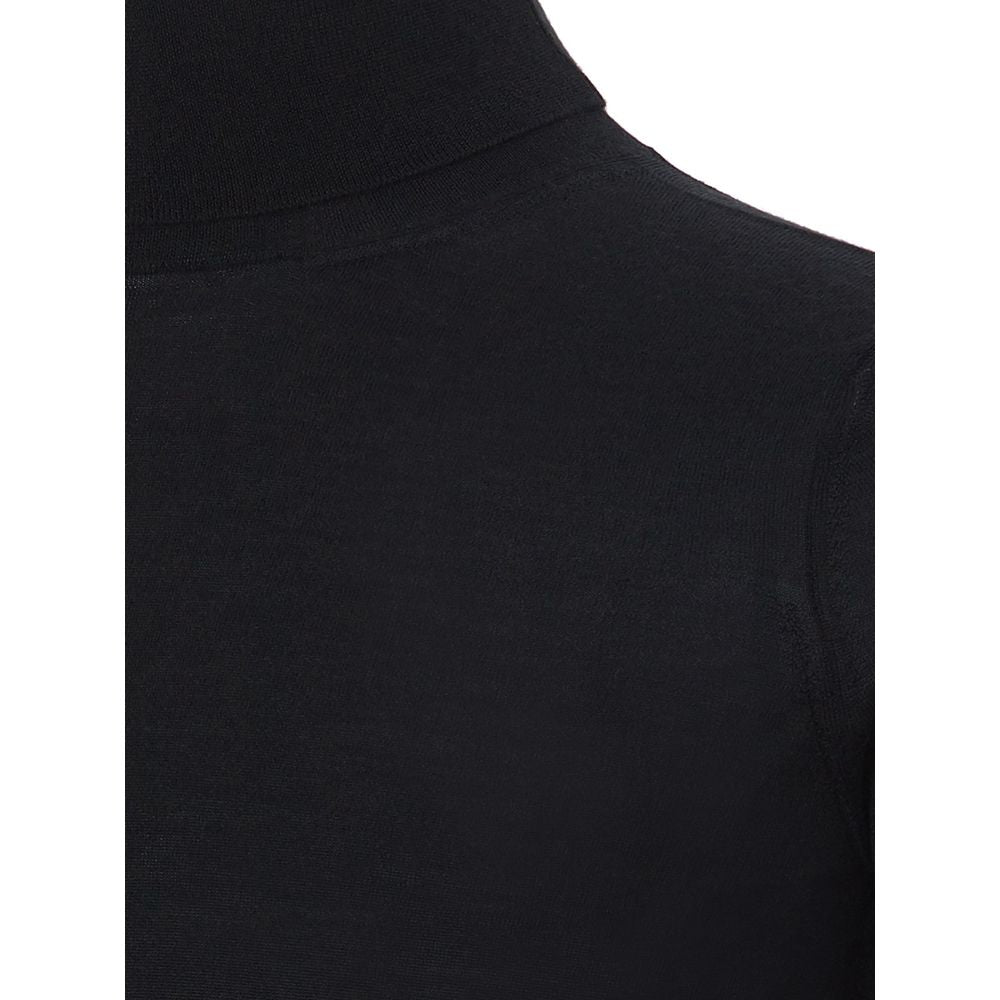 Italian Cashmere Luxury Black Sweater