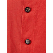 Elegant Orange Polyester Jacket