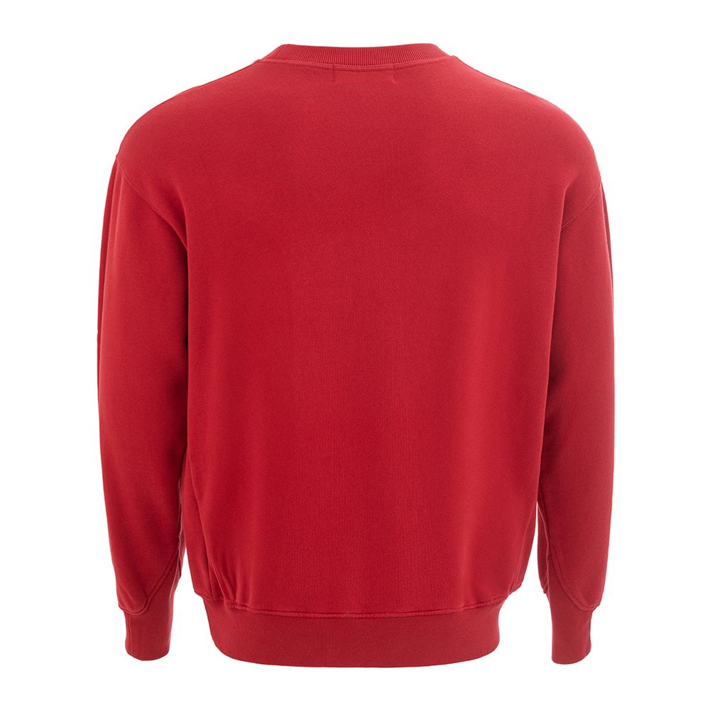 Elevated Red Cotton Sweater