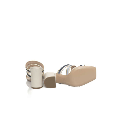 White Goat Leather Women Sandal