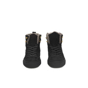 Black Cowhide Women Sneaker