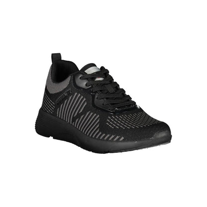 Black Polyester Sneaker