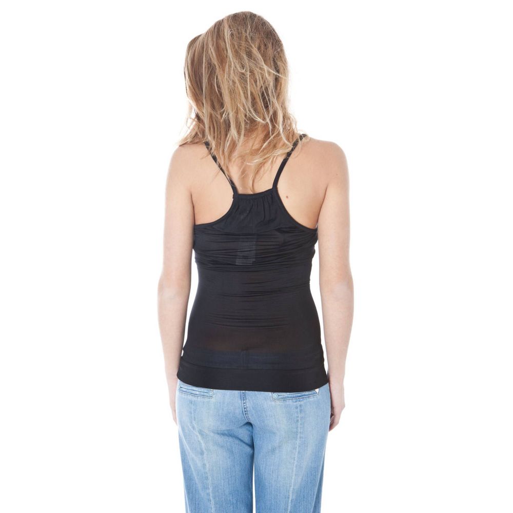 Black Viscose Tops & T-Shirt